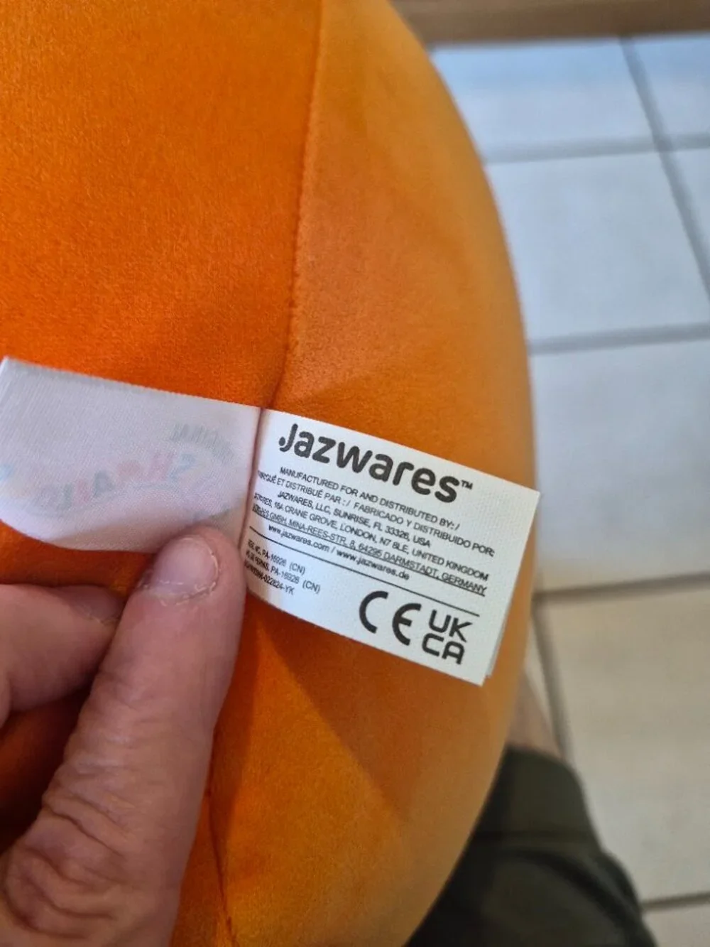 Jumbo Squishmallow Avery the Duck in Pumpkin Costume